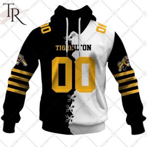 Personalized CFL Hamilton Tiger Cats Mix Jersey Style Hoodie