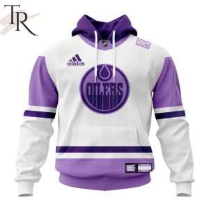 NHL Edmonton Oilers Personalize 2023 Hockey Fight Cancer Hoodie