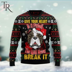 Give Your Heart Pitbull Ugly Christmas Sweater