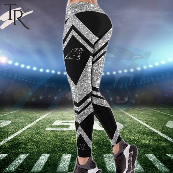 NFL Carolina Panthers Hoodie & Leggings Set For Women Custom Your Name, Tanktop & Leggings Set Sport