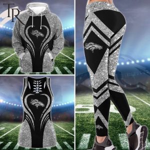 NFL Denver Broncos Hoodie & Leggings Set For Women Custom Your Name, Tanktop & Leggings Set Sport