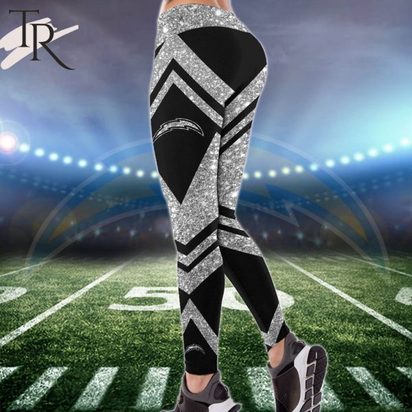 NFL Los Angeles Chargers Hoodie & Leggings Set For Women Custom Your Name, Tanktop & Leggings Set Sport