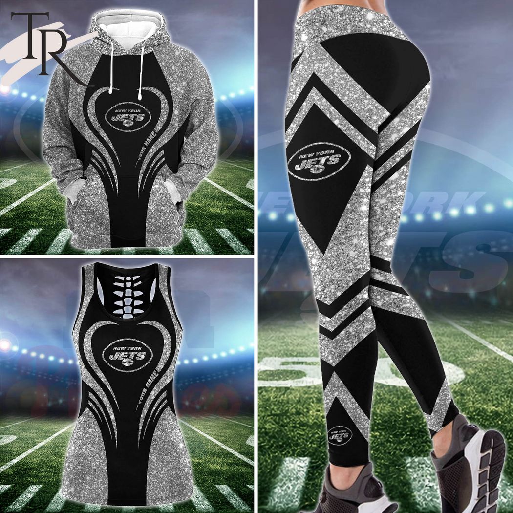 NFL New York Jets Hoodie & Leggings Set For Women Custom Your Name, Tanktop  & Leggings Set Sport - Torunstyle