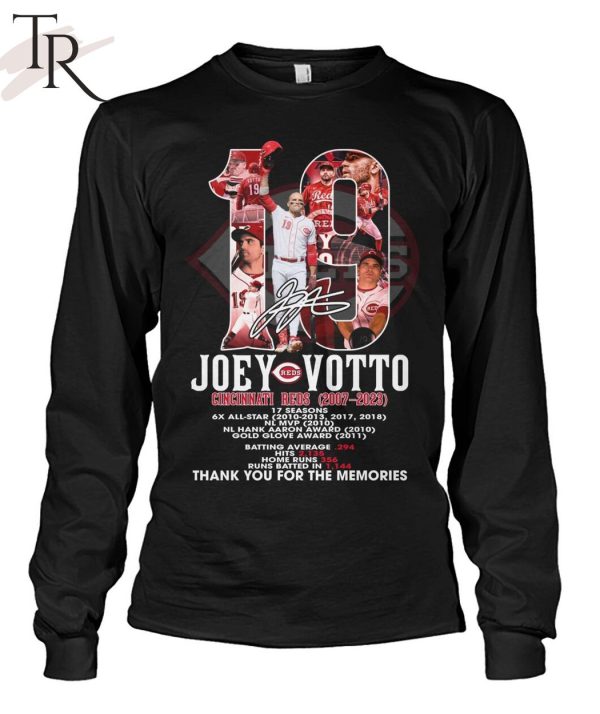 Joey Votto Cincinnati Reds 2007 – 2023 Thank You For The Memories T-Shirt