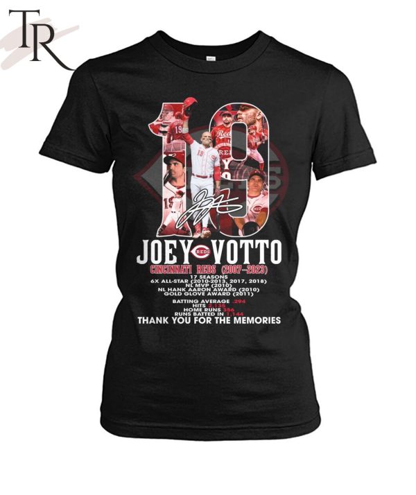 Joey Votto Cincinnati Reds 2007 – 2023 Thank You For The Memories T-Shirt