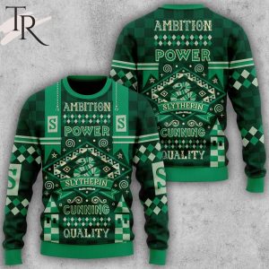 Harry Potter Ambition Power Slytherin Cunning QUality Sweater Christmas