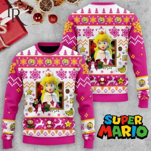 Super Mario Peach Christmas Sweater
