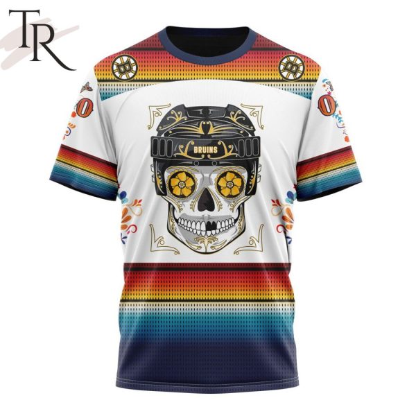 NHL Boston Bruins Special Design For Dia De Los Muertos Hoodie