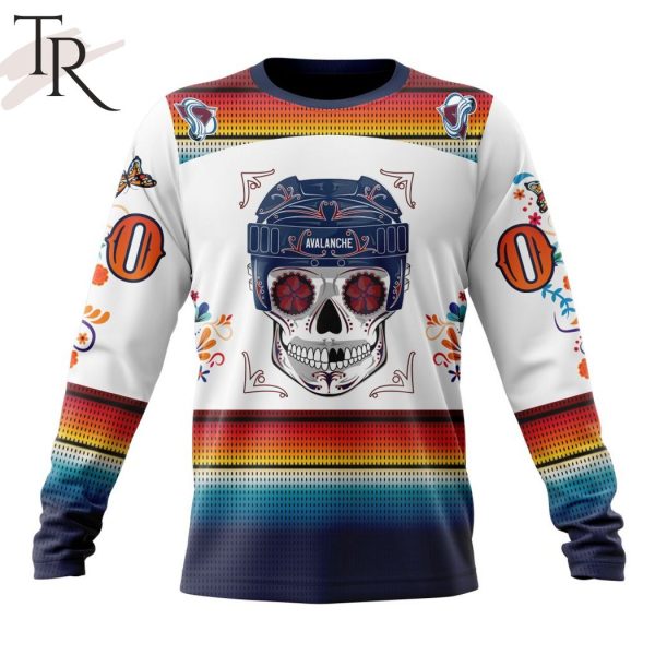NHL Colorado Avalanche Special Design For Dia De Los Muertos Hoodie