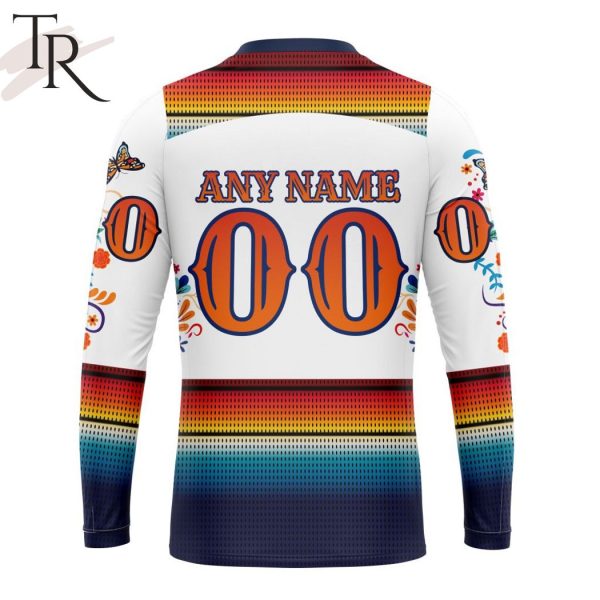 NHL Columbus Blue Jackets Special Design For Dia De Los Muertos Hoodie