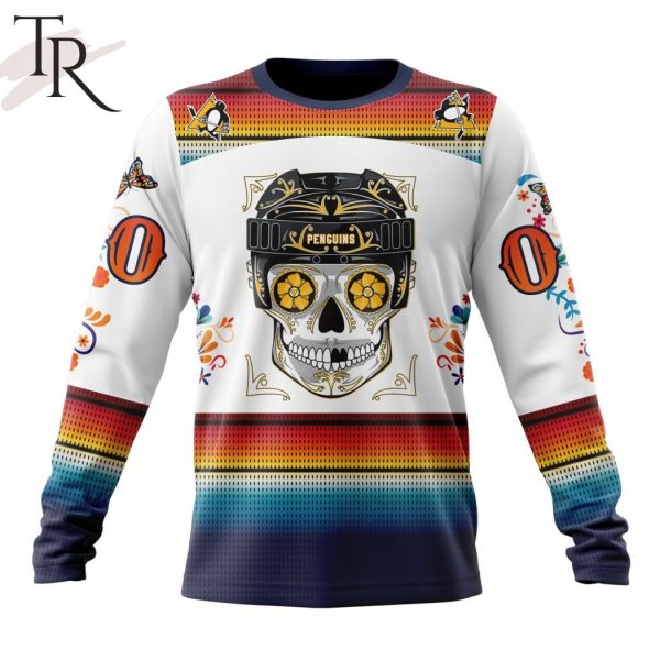 NHL Pittsburgh Penguins Special Design For Dia De Los Muertos Hoodie