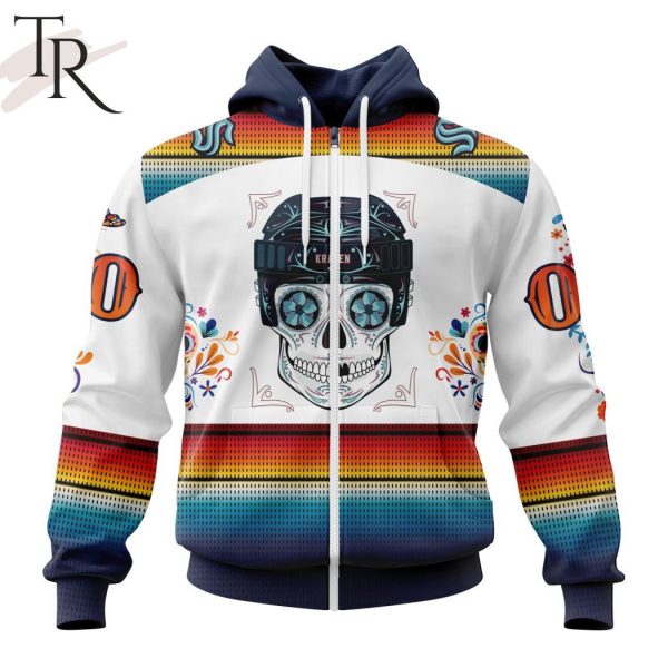 NHL Seattle Kraken Special Design For Dia De Los Muertos Hoodie