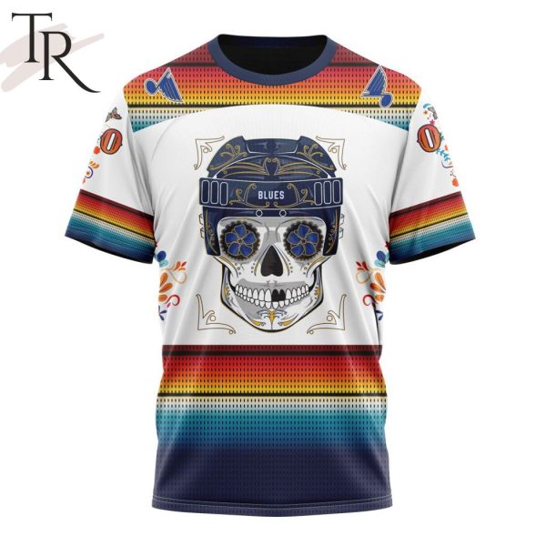 NHL St. Louis Blues Special Design For Dia De Los Muertos Hoodie