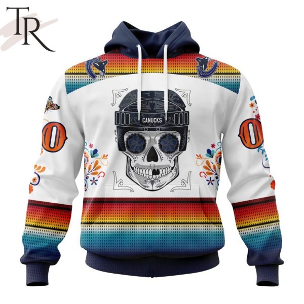 NHL Vancouver Canucks Special Design For Dia De Los Muertos Hoodie