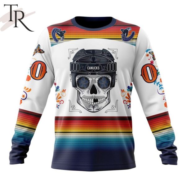 NHL Vancouver Canucks Special Design For Dia De Los Muertos Hoodie