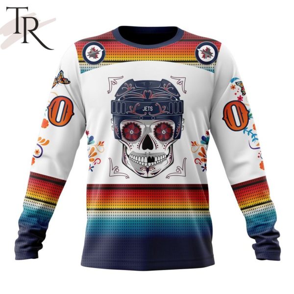 NHL Winnipeg Jets Special Design For Dia De Los Muertos Hoodie