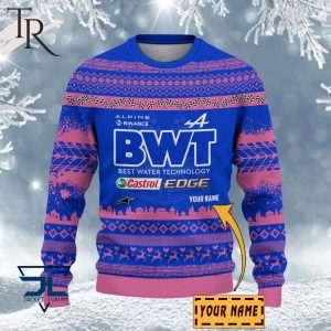 Custom Name Alpine F1 Team Ugly Sweater
