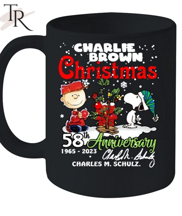 Charlie Brown Christmas 58th Anniversary 1965-2023 Charles M Schulz Snoopy T-Shirt