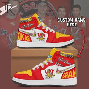 Baie-Comeau Drakkar Custom Name Air Jordan 1 Sneakers