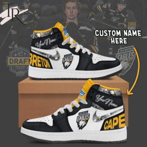 Cape Breton Eagles Custom Name Air Jordan 1 Sneakers