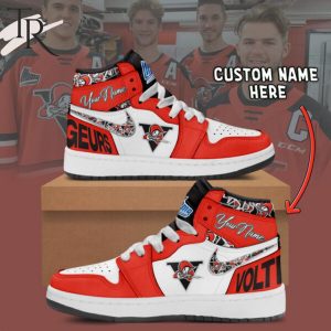 Drummondville Voltigeurs Custom Name Air Jordan 1 Sneakers