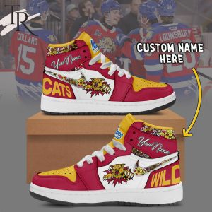 Moncton Wildcats Custom Name Air Jordan 1 Sneakers