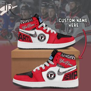 Quebec Remparts Custom Name Air Jordan 1 Sneakers