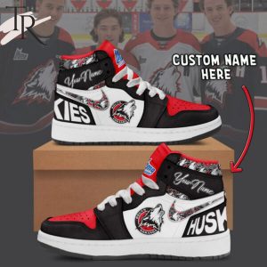 Rouyn-Noranda Huskies Custom Name Air Jordan 1 Sneakers