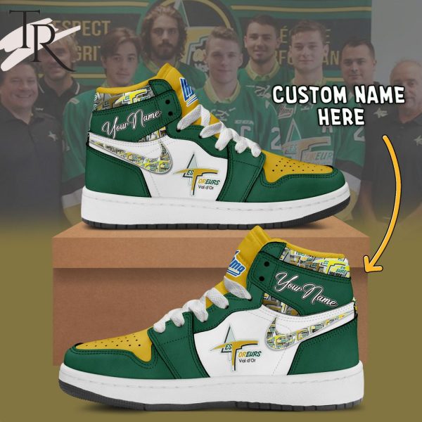 Val-d_Or Foreurs Custom Name Air Jordan 1 Sneakers