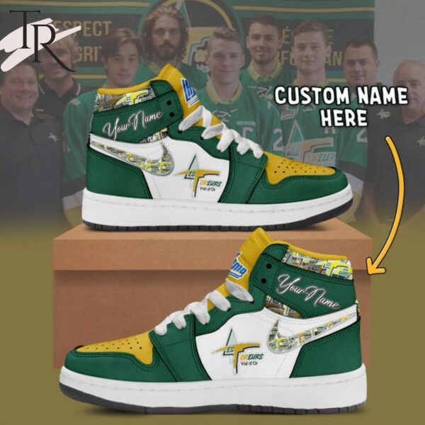 Val-d_Or Foreurs Custom Name Air Jordan 1 Sneakers