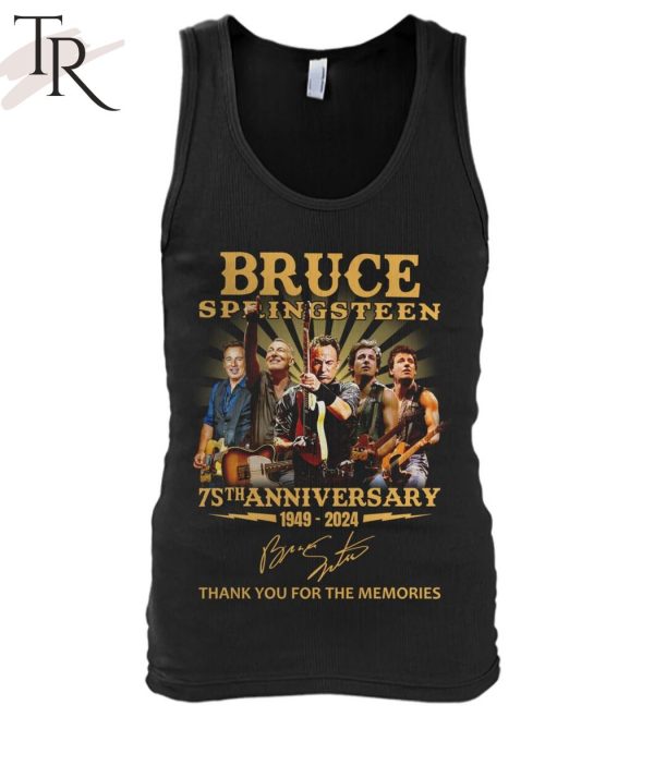 Bruce Springsteen 75th Anniversary 1949 – 2024 Thank You For The Memories T-Shirt