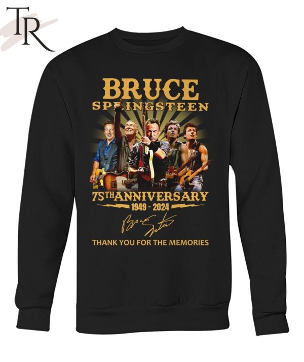 Bruce Springsteen 75th Anniversary 1949 – 2024 Thank You For The Memories T-Shirt