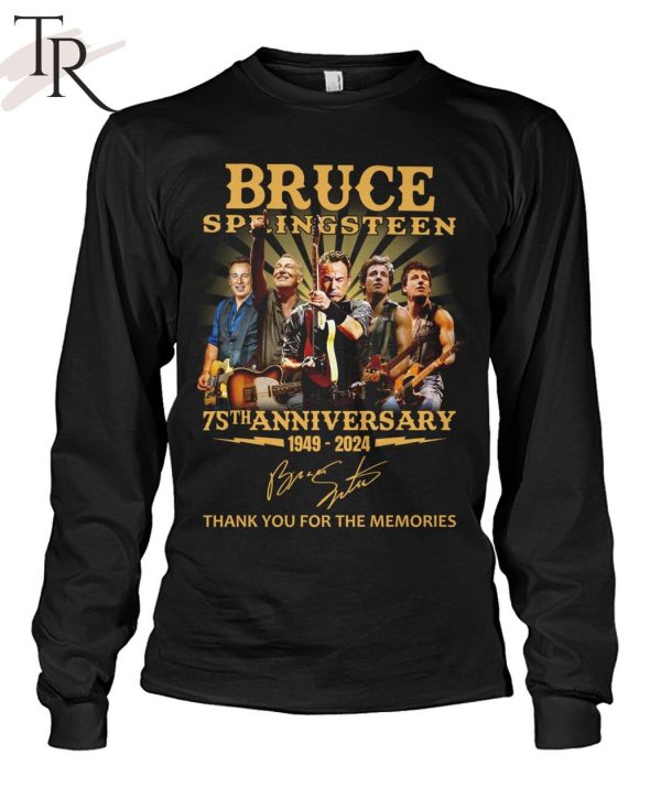 Bruce Springsteen 75th Anniversary 1949 – 2024 Thank You For The Memories T-Shirt