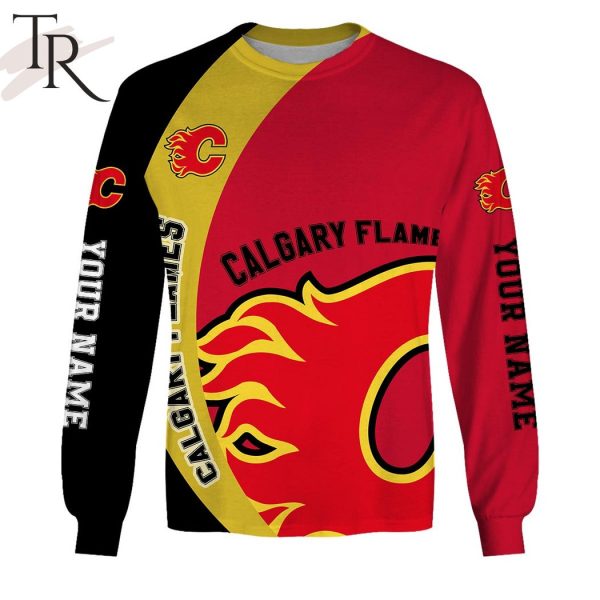 Personalized NHL Calgary Flames You Laugh I Laugh You Cry I Cry Hoodie