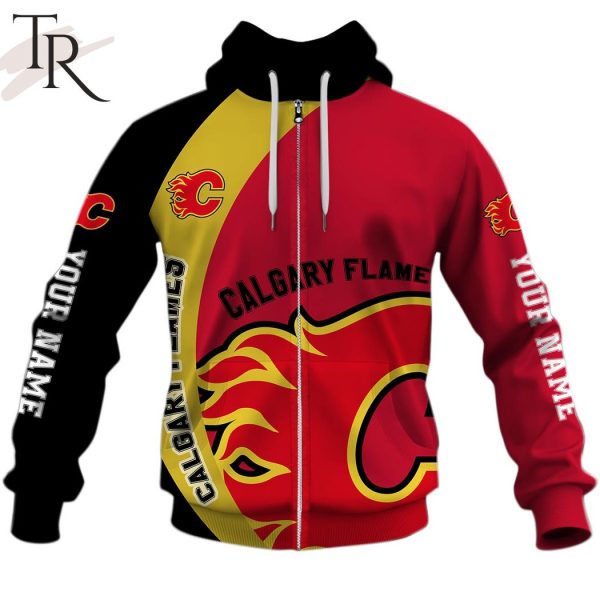 Personalized NHL Calgary Flames You Laugh I Laugh You Cry I Cry Hoodie