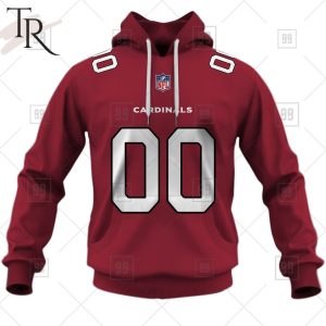 Personalized NFL Arizona Cardinals Home Jersey Style Hoodie