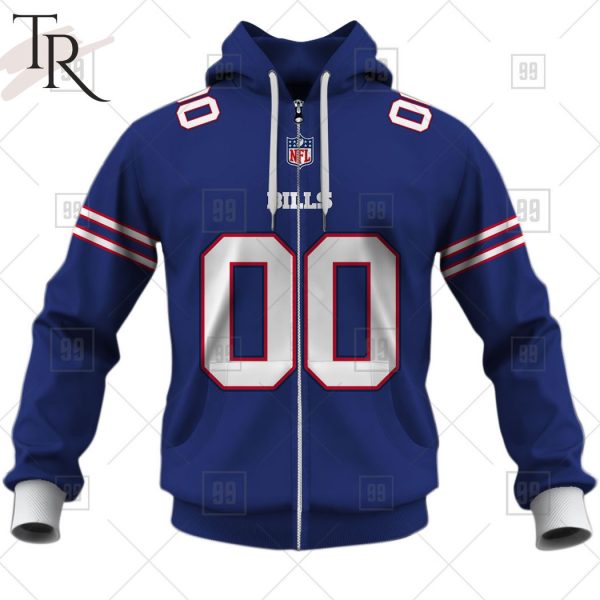 Personalized NFL Buffalo Bills Home Jersey Style Hoodie