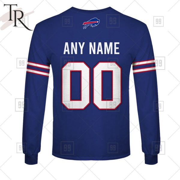 Personalized NFL Buffalo Bills Home Jersey Style Hoodie