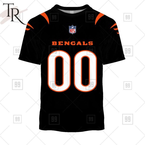 Personalized NFL Cincinnati Bengals Home Jersey Style Hoodie