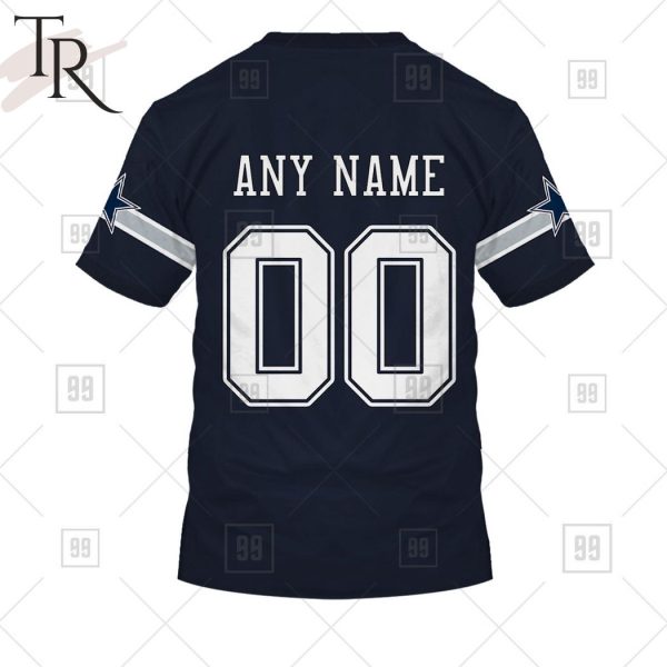 Personalized NFL Dallas Cowboys Home Jersey Style Hoodie
