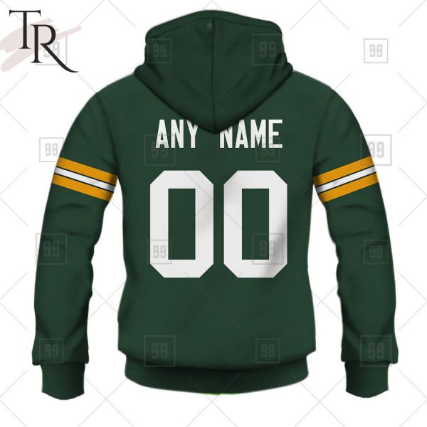 Personalized NFL Green Bay Packers Home Jersey Style Hoodie
