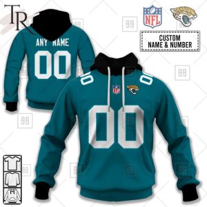 Personalized NFL Jacksonville Jaguars Home Jersey Style Hoodie