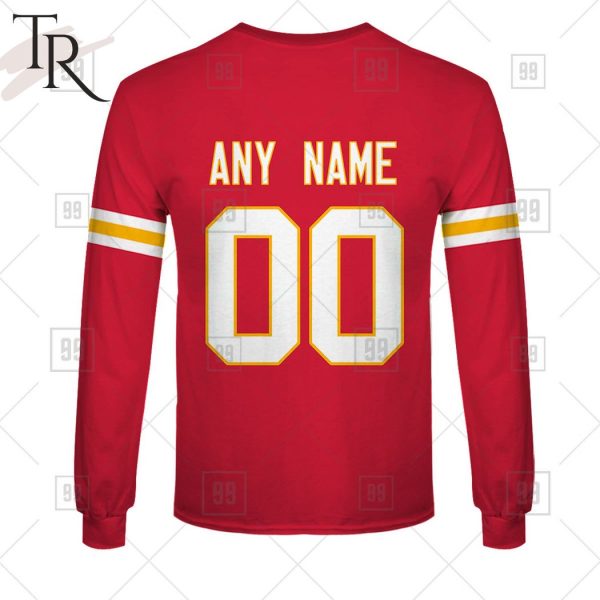 Personalized NFL Kansas City Chiefs Home Jersey Style Hoodie