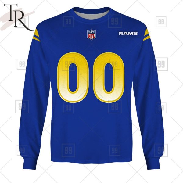 Personalized NFL Los Angeles Rams Home Jersey Style Hoodie