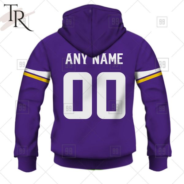 Personalized NFL Minnesota Vikings Home Jersey Style Hoodie