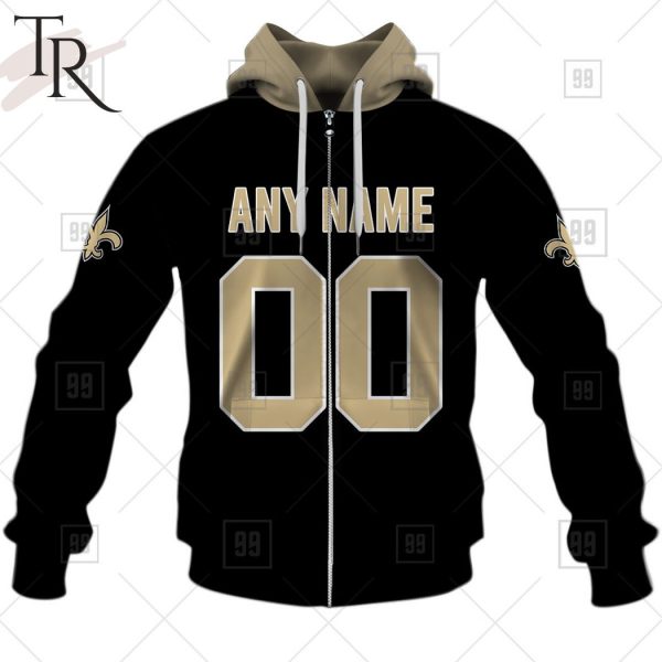 Personalized NFL New Orleans Saints Home Jersey Style Hoodie