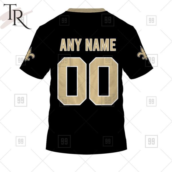 Personalized NFL New Orleans Saints Home Jersey Style Hoodie