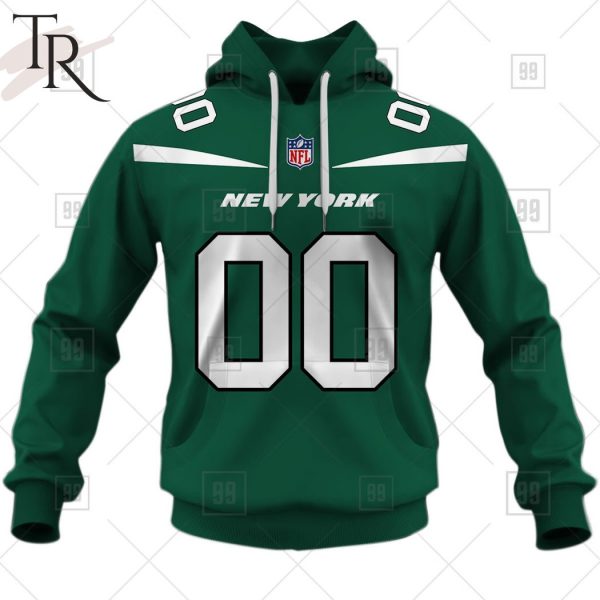 Personalized NFL New York Jets Home Jersey Style Hoodie