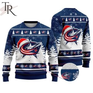 NHL Columbus Blue Jackets Special Christmas Design Ugly Sweater
