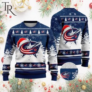NHL Columbus Blue Jackets Special Christmas Design Ugly Sweater